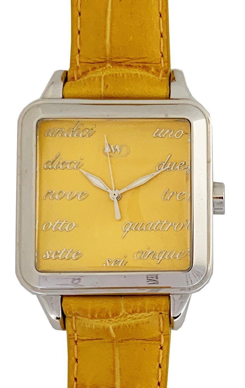 Wintex Milano Ceas de mână SQUARE GIALLO