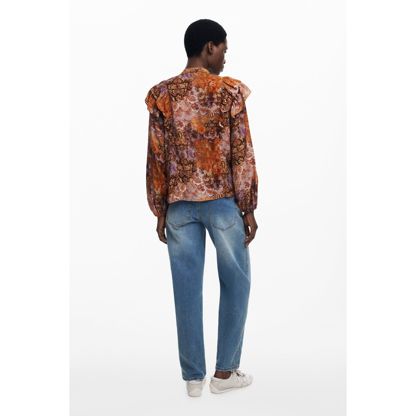 Desigual Cămașă 25WWBW08 PORTOCALIU