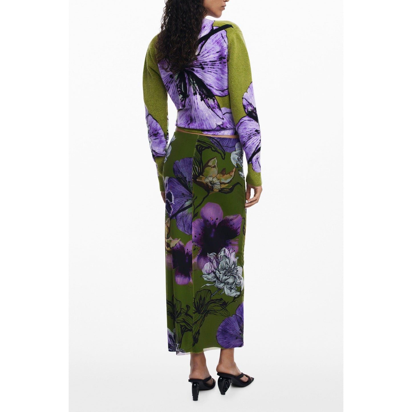 Desigual Rochie 25WWFK03 VERDE