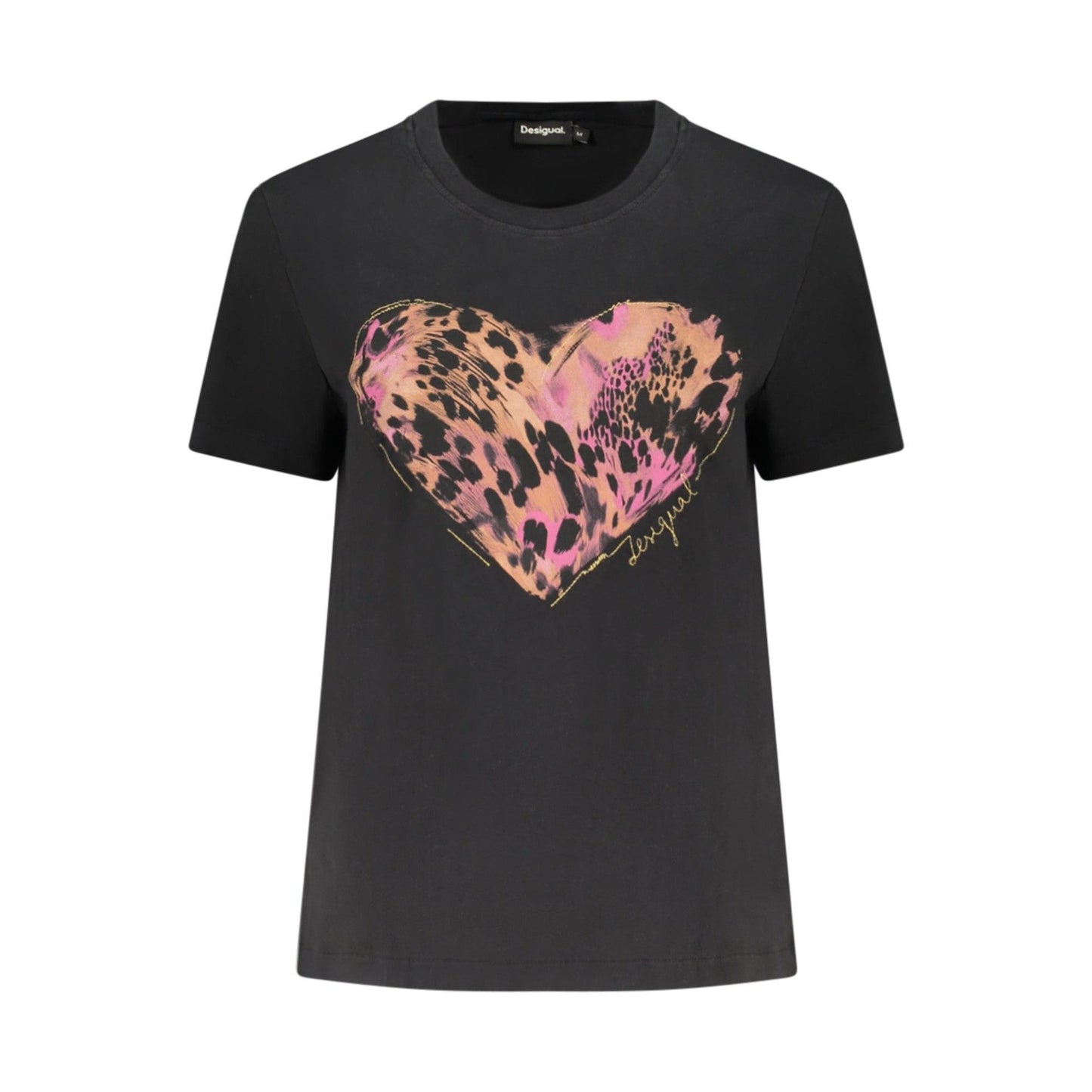 Desigual Tricou 26SWTK53 NEGRU