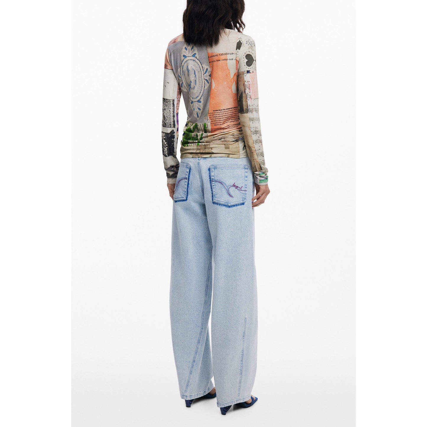 Desigual Tricou 25WWTK33 BEJ