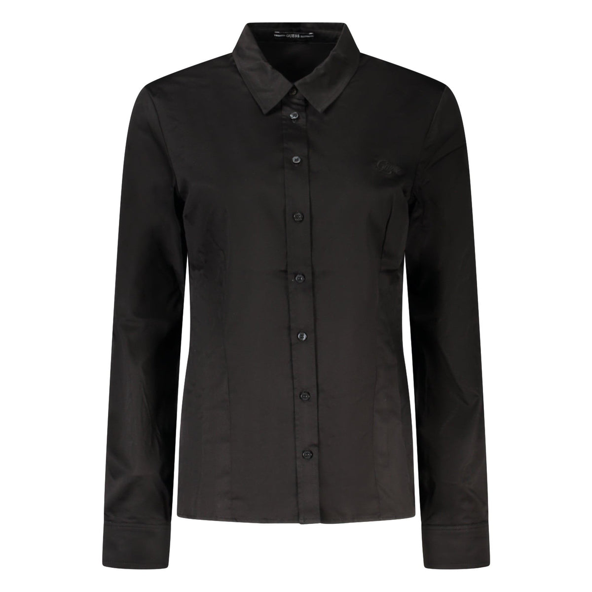 Guess Jeans Cămașă W2YH41WAF10 NEGRU