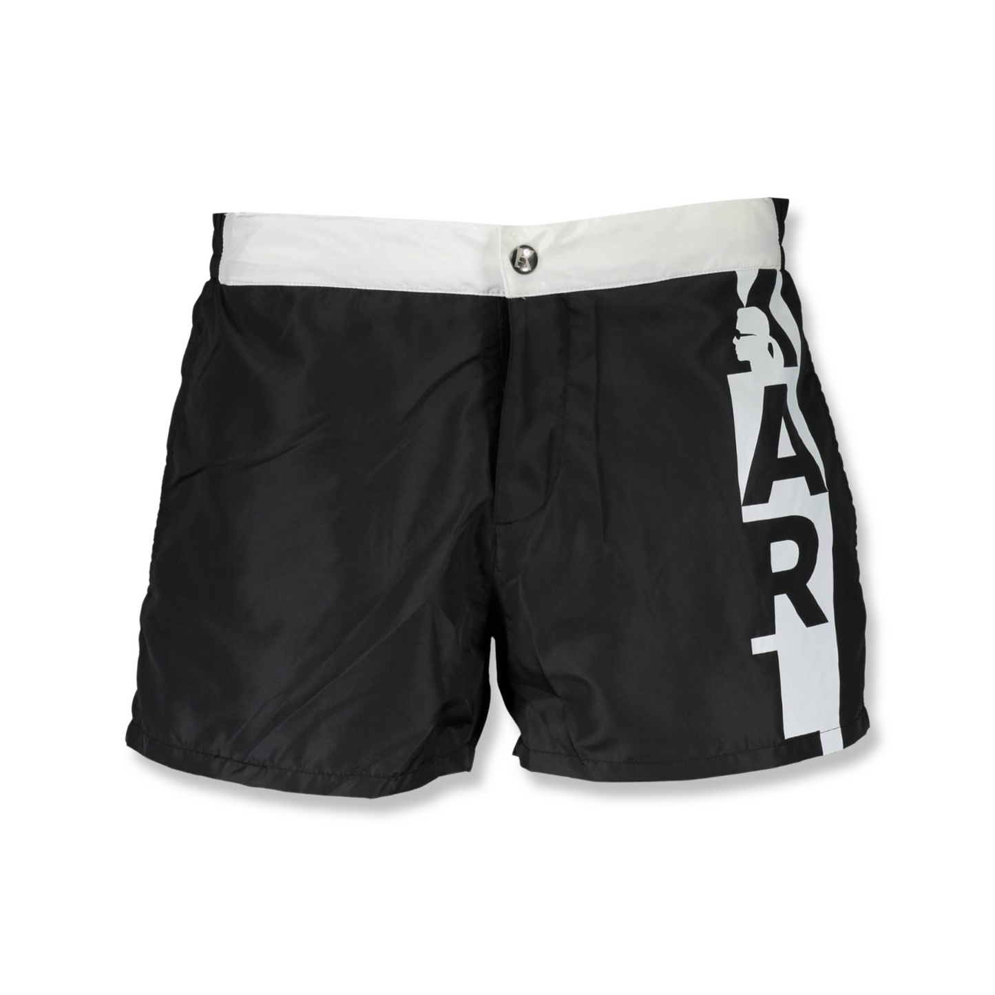 Karl Lagerfeld Pantaloni de baie KL19MBS02 NEGRU