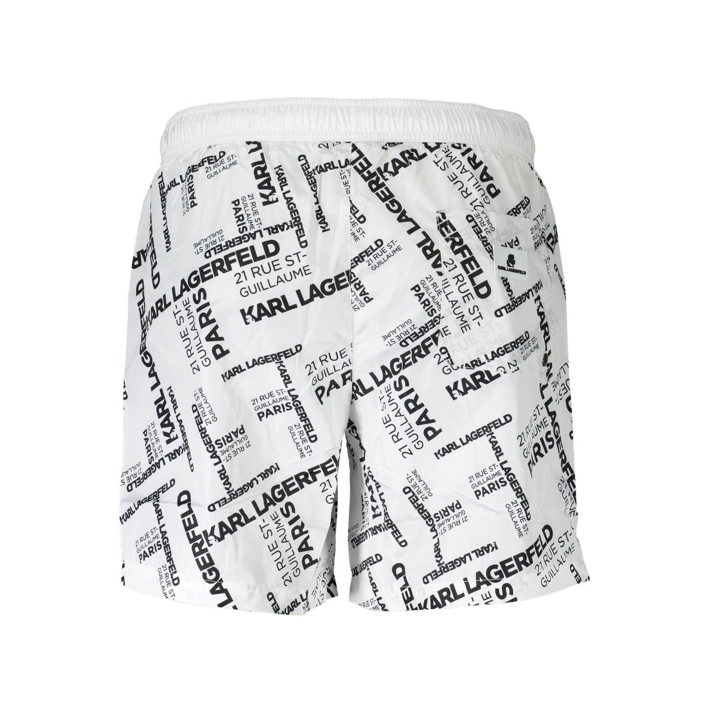 Karl Lagerfeld Pantaloni baie KL20MBM08 ALB