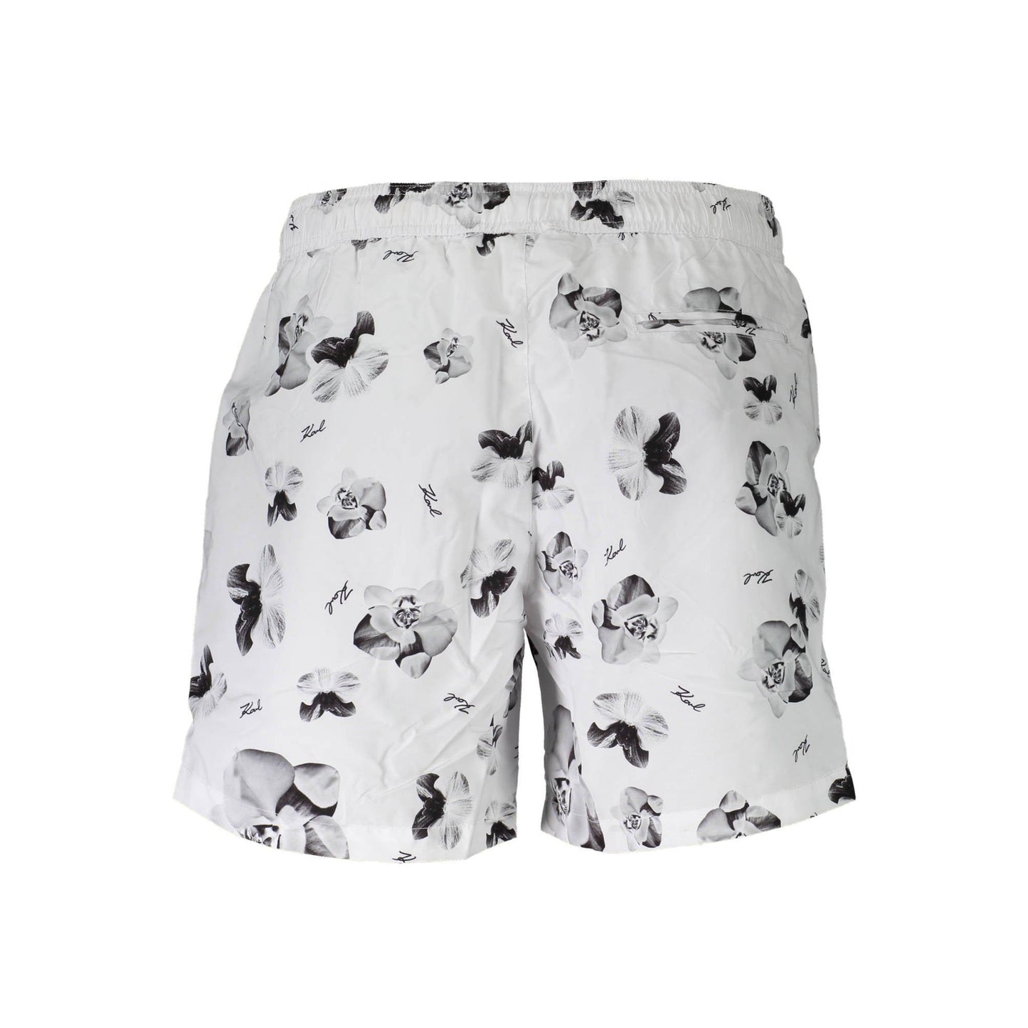 Karl Lagerfeld Pantaloni baie KL20MBM12 ALB