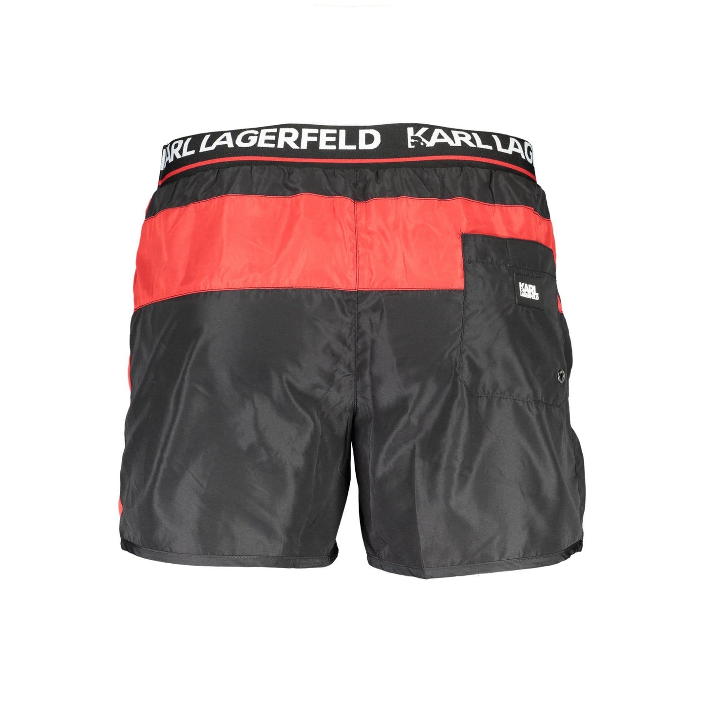 Karl Lagerfeld Pantaloni baie KL21MBS04 NEGRU
