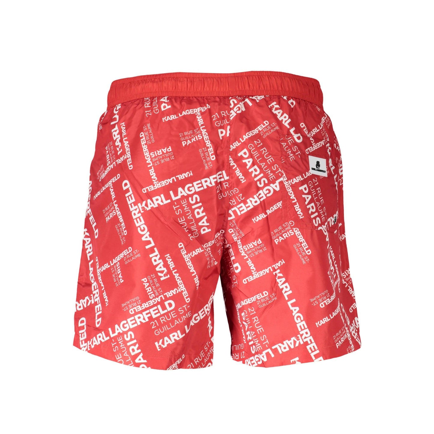 Karl Lagerfeld Pantaloni baie KL20MBM08 ROȘU