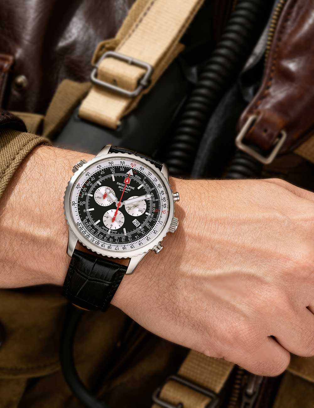 Swiss Alpine Military Ceas de mână 7078-9537