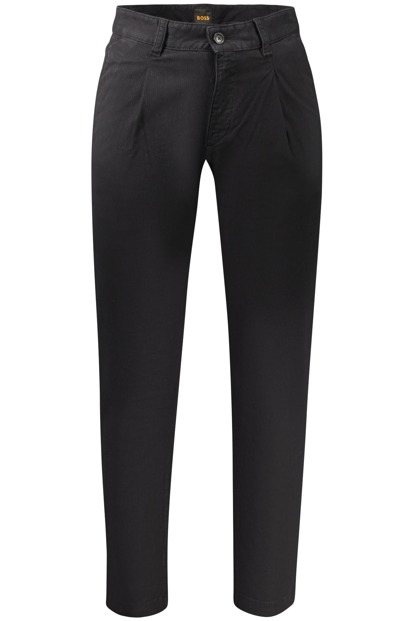 Boss Pantaloni casual 50559299CHINOPLEATED1 NEGRU
