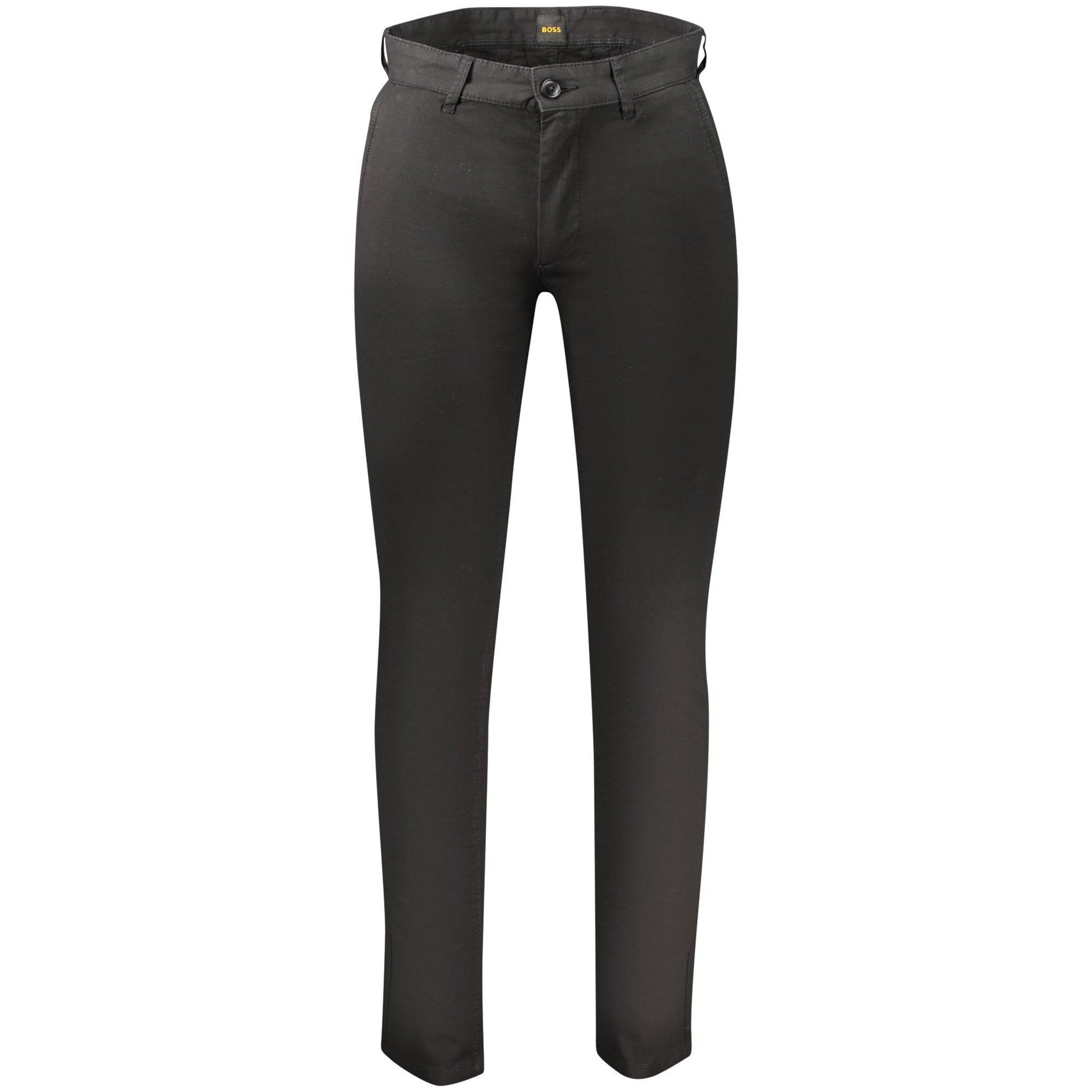 Boss Pantaloni casual 50552095CHINOSLIM NEGRU