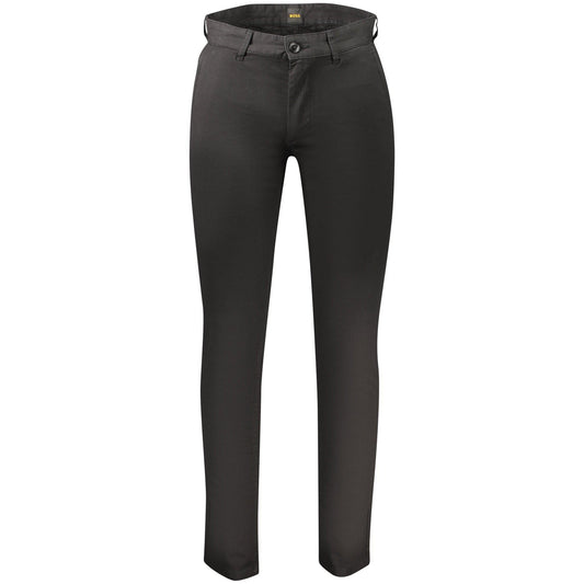 Boss Pantaloni casual 50552095CHINOSLIM NEGRU