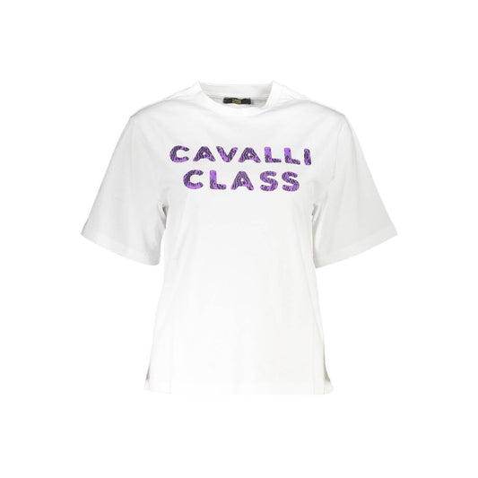 Cavalli Class Tricou QXT62AJD060 ALB