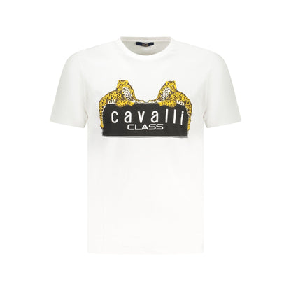 Cavalli Class Tricou TXT60NJD060 ALB