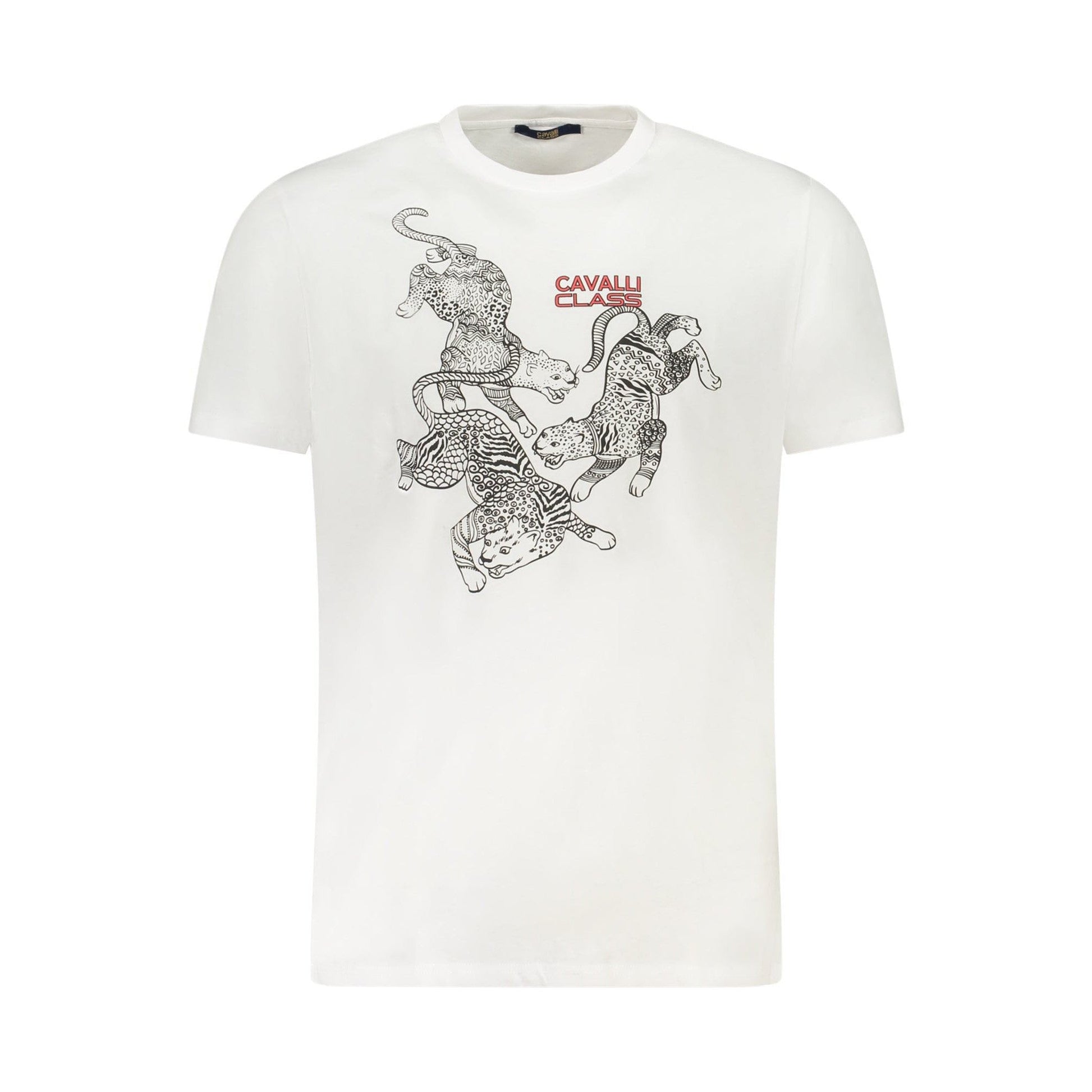 Cavalli Class Tricou TXT60CJD060 ALB