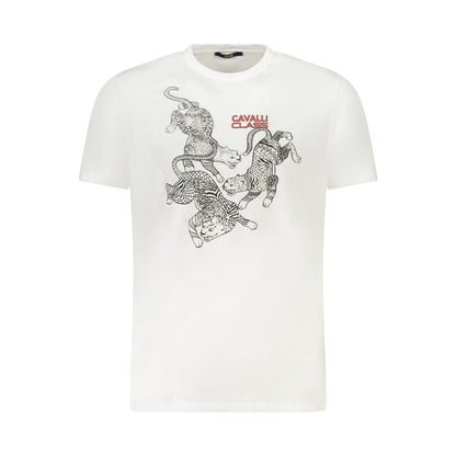 Cavalli Class Tricou TXT60CJD060 ALB
