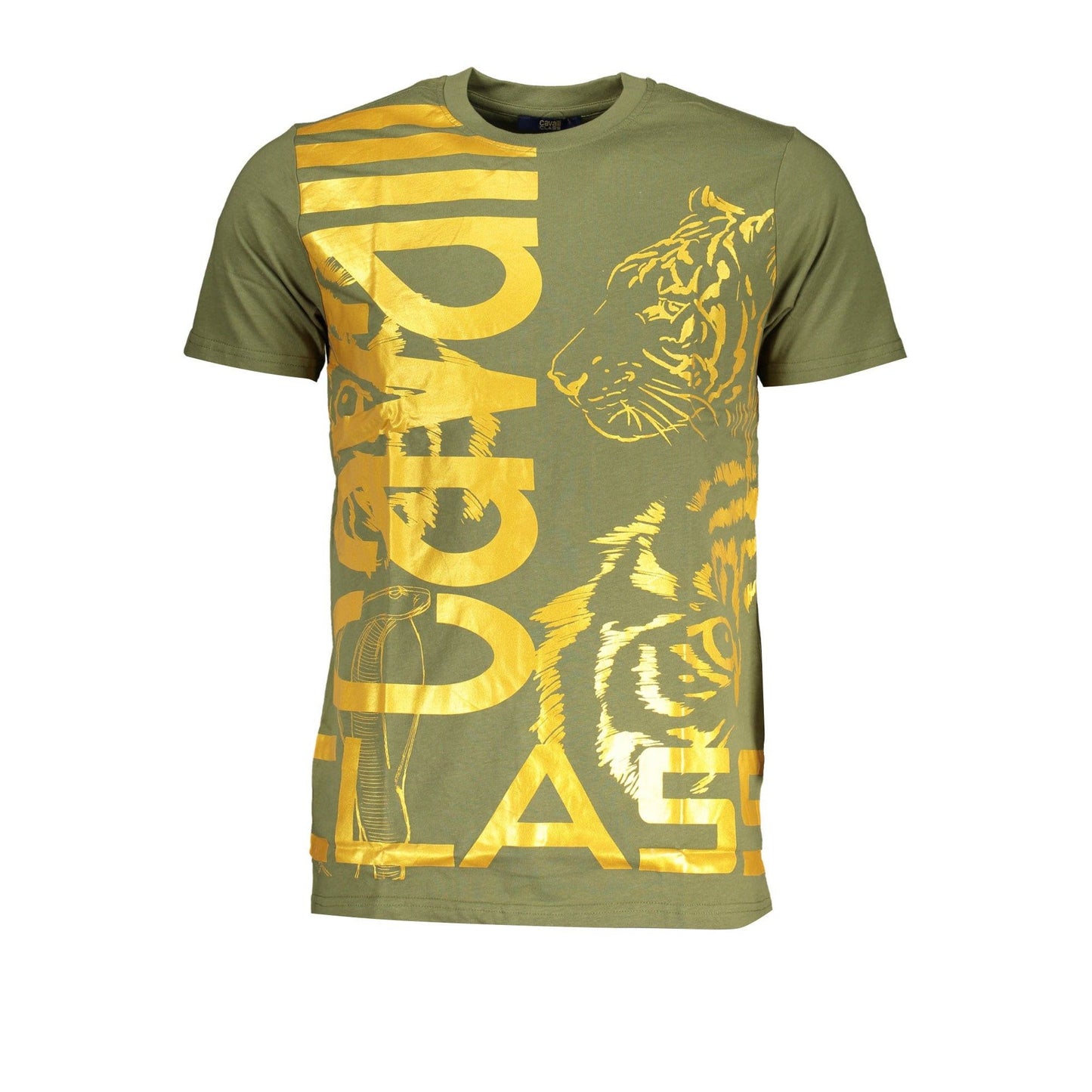 Cavalli Class Tricou QXT63DJD060 VERDE 3