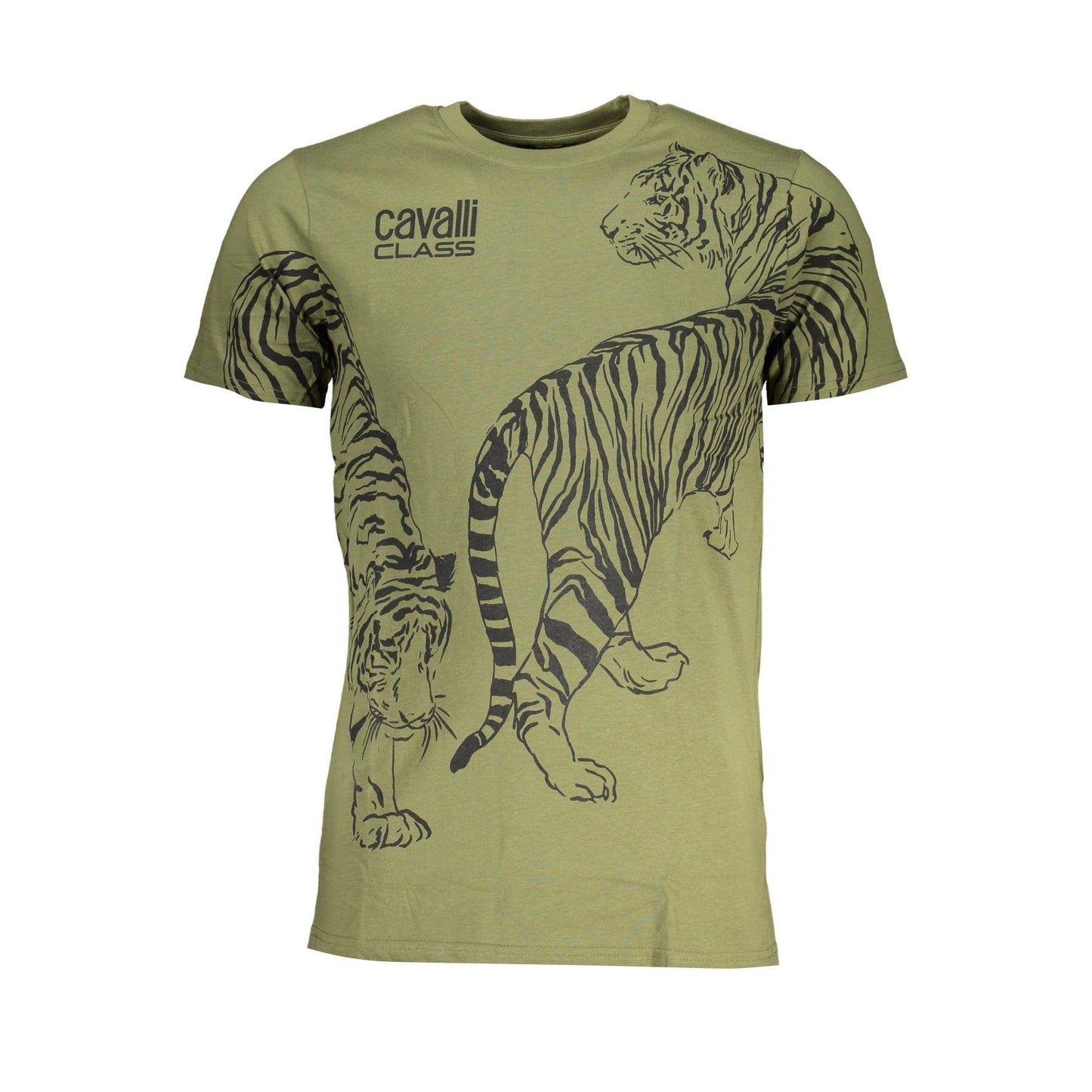 Cavalli Class Tricou QXT62SJD060 VERDE 2