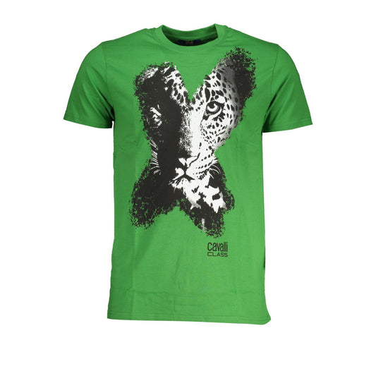 Cavalli Class Tricou QXT63AJD060 VERDE