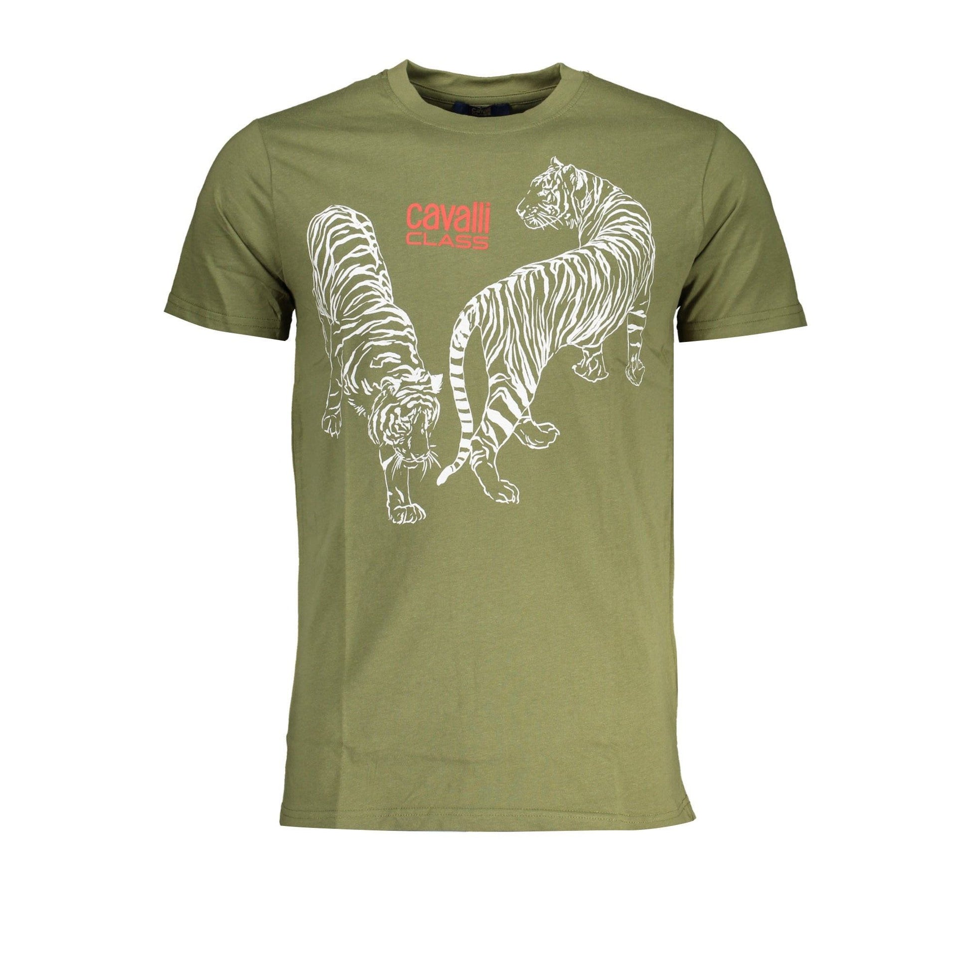 Cavalli Class Tricou QXT62YJD060 VERDE 2
