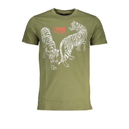Cavalli Class Tricou QXT62YJD060 VERDE 2