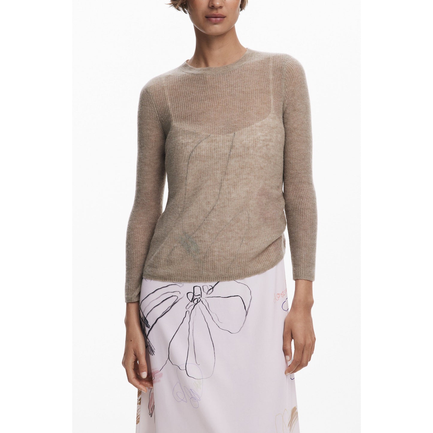 Desigual Rochie 25WWVK25 ALB
