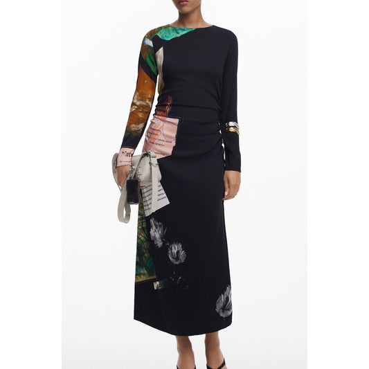 Desigual Rochie 25WWVW08 NEGRU