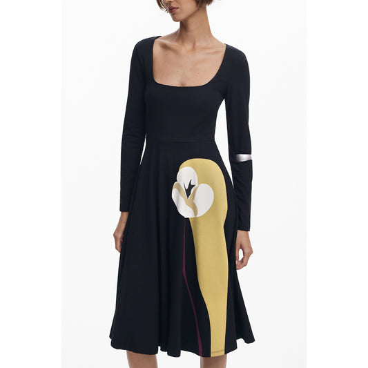Desigual Rochie 25WWVK29 NEGRU