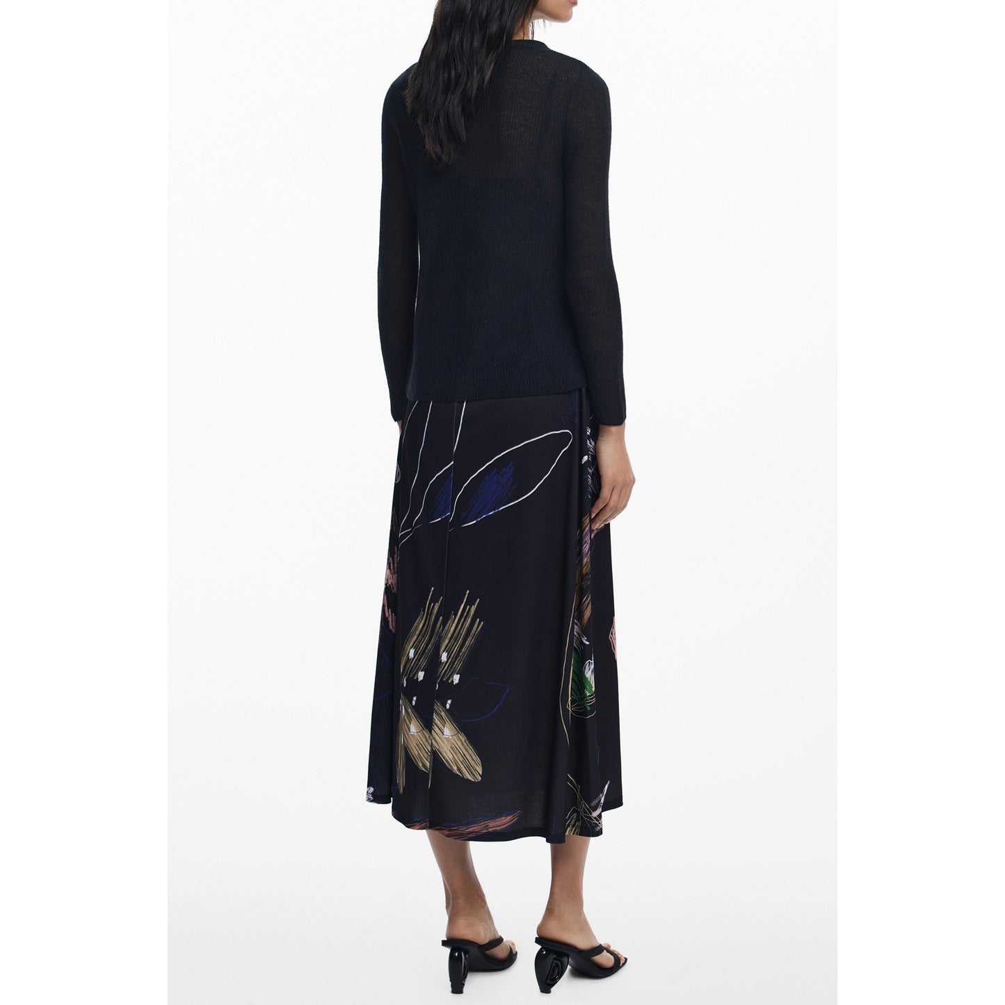 Desigual Rochie 25WWVK25 NEGRU