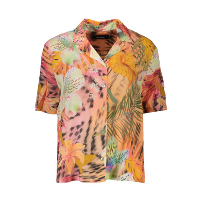 Desigual Cămașă 26SWCW34 PORTOCALIU