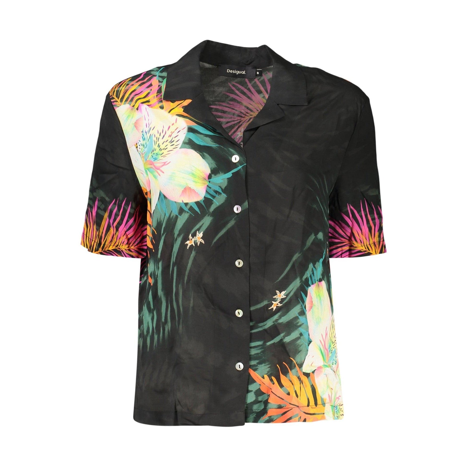 Desigual Cămașă 26SWCW36 NEGRU