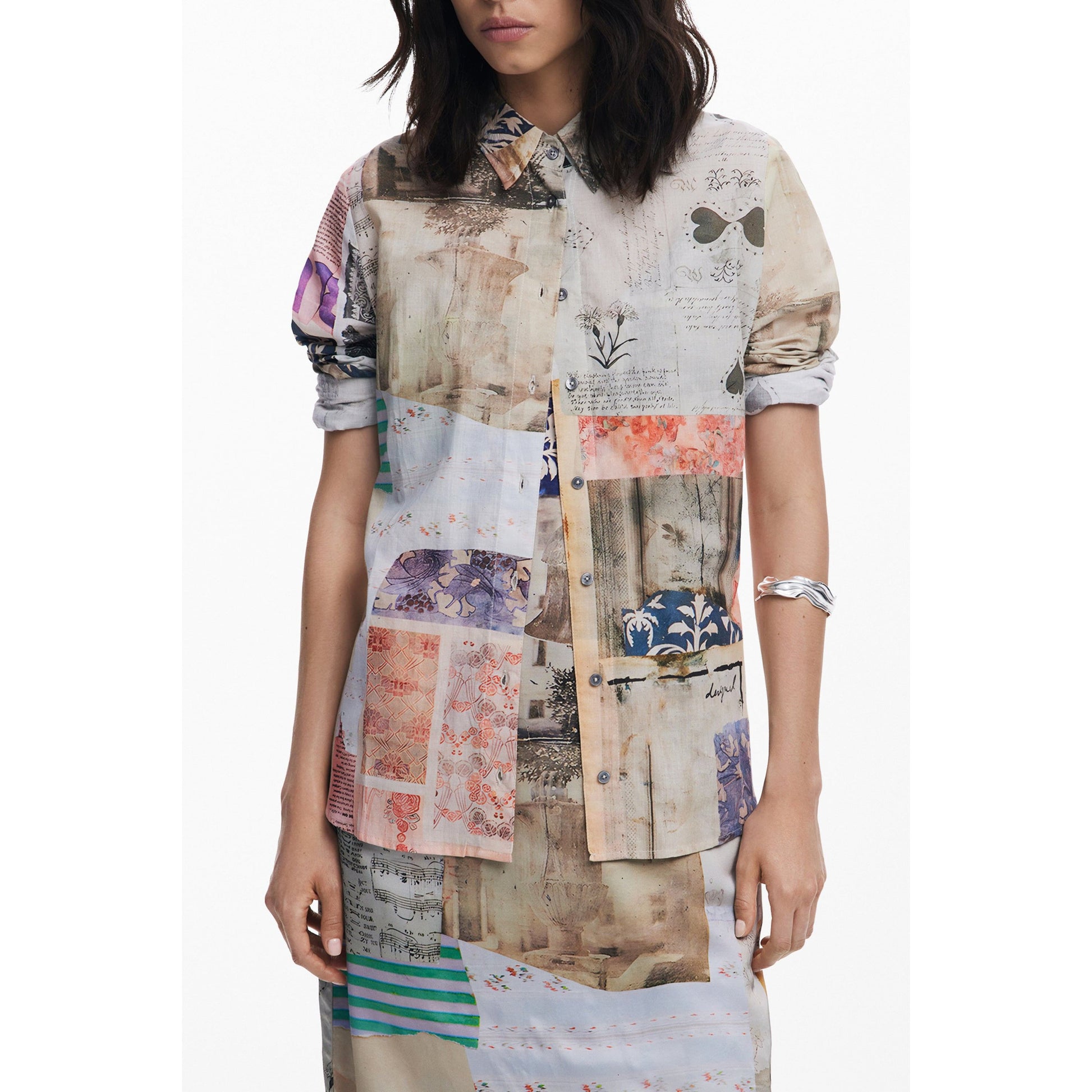 Desigual Cămașă 25WWCW18 BEJ