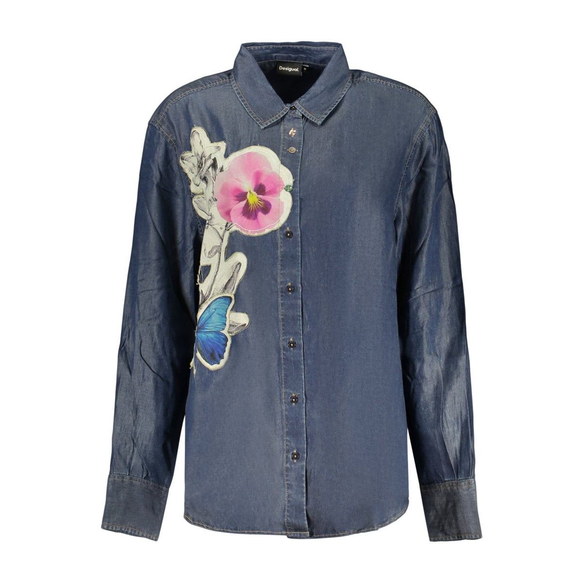 Desigual Cămașă 26WWCW15 BLEUMARIN