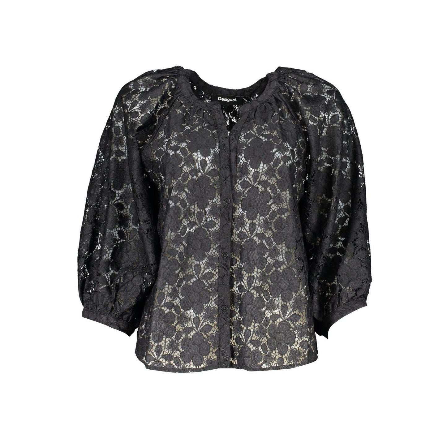 Desigual Cămașă 24SWBW02 NEGRU