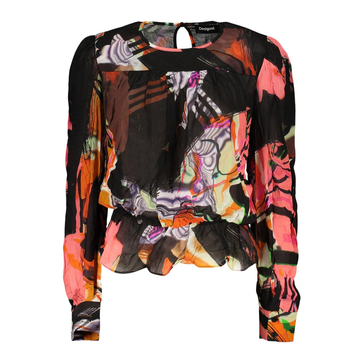Desigual Cămașă 26WWBW02GALAXIA NEGRU
