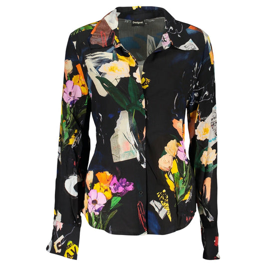 Desigual Cămașă 26SWCW23 NEGRU