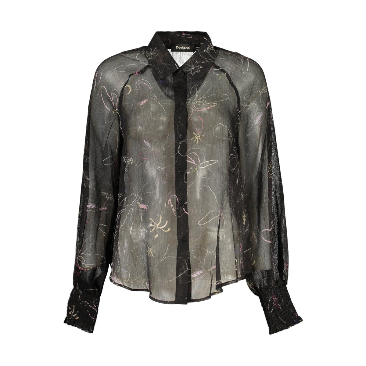Desigual Cămașă 26WWBW11 NEGRU