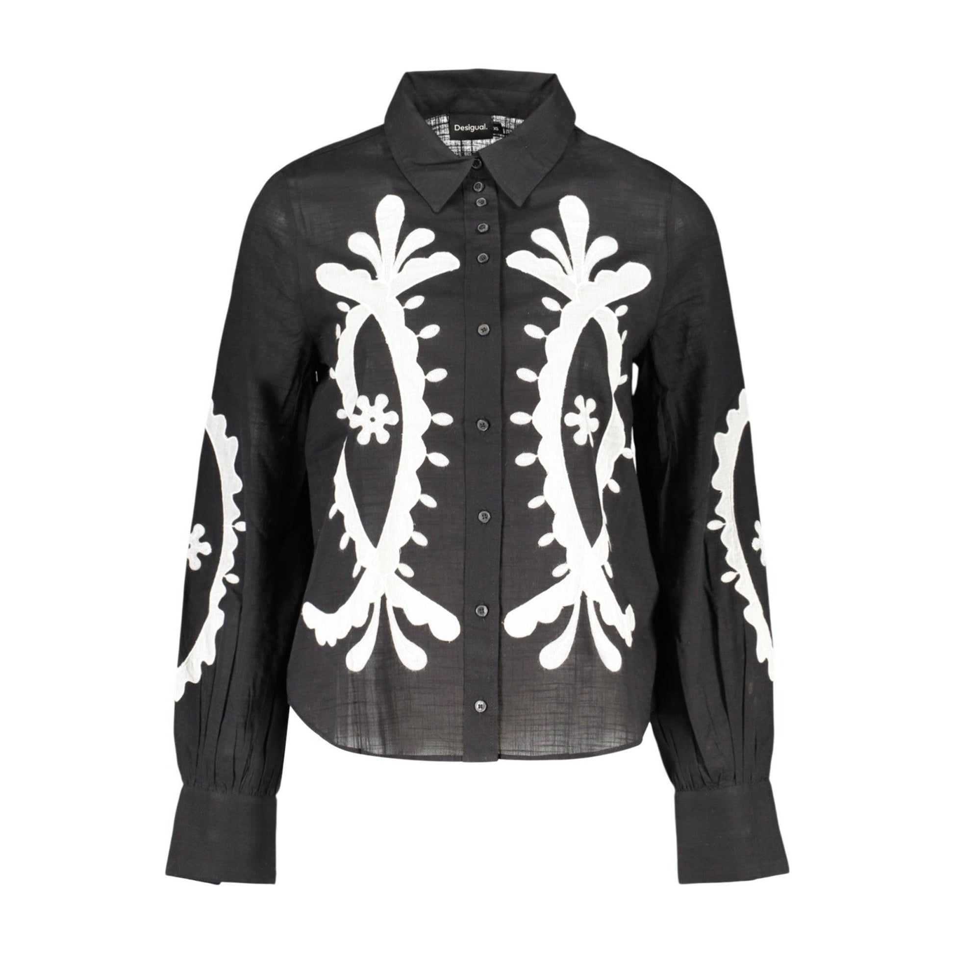 Desigual Cămașă 26SWCW08 NEGRU