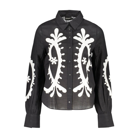 Desigual Cămașă 26SWCW08 NEGRU