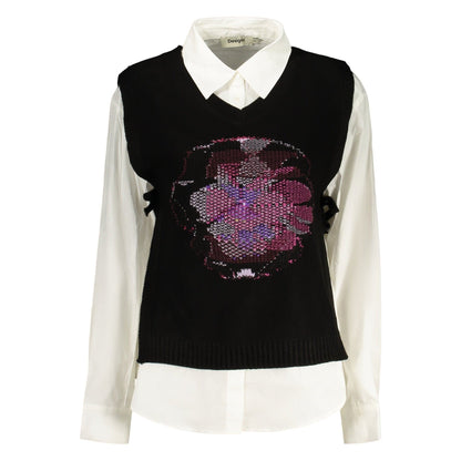 Desigual Cămașă 26WWCW08 NEGRU