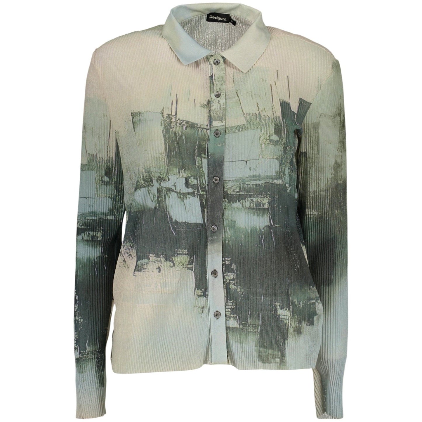Desigual Cămașă 26SWTK23 VERDE
