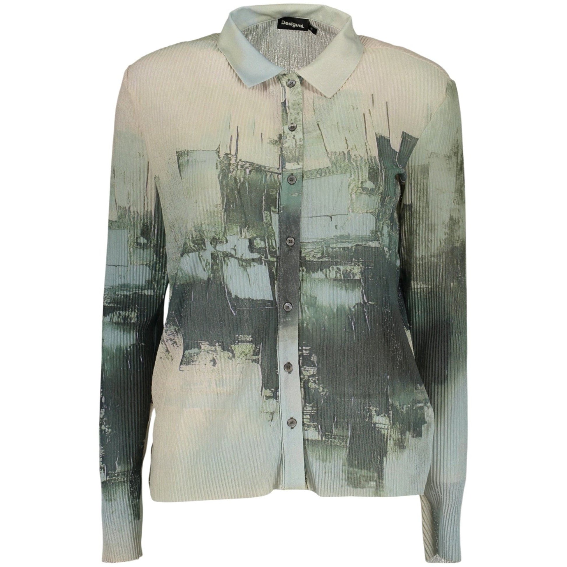 Desigual Cămașă 26SWTK23 VERDE