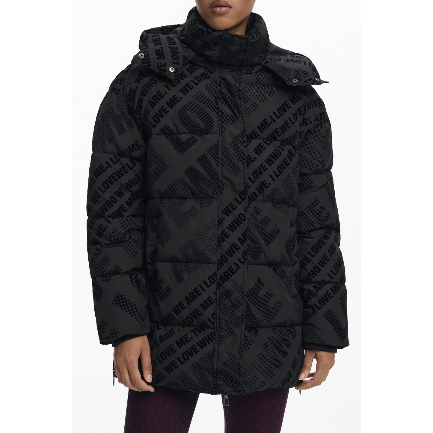 Desigual Geacă 25WWEW23 NEGRU