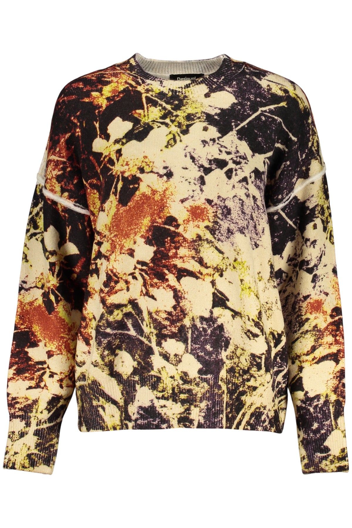Desigual Pulover 26WWJF42CAMUFLAGE GALBEN