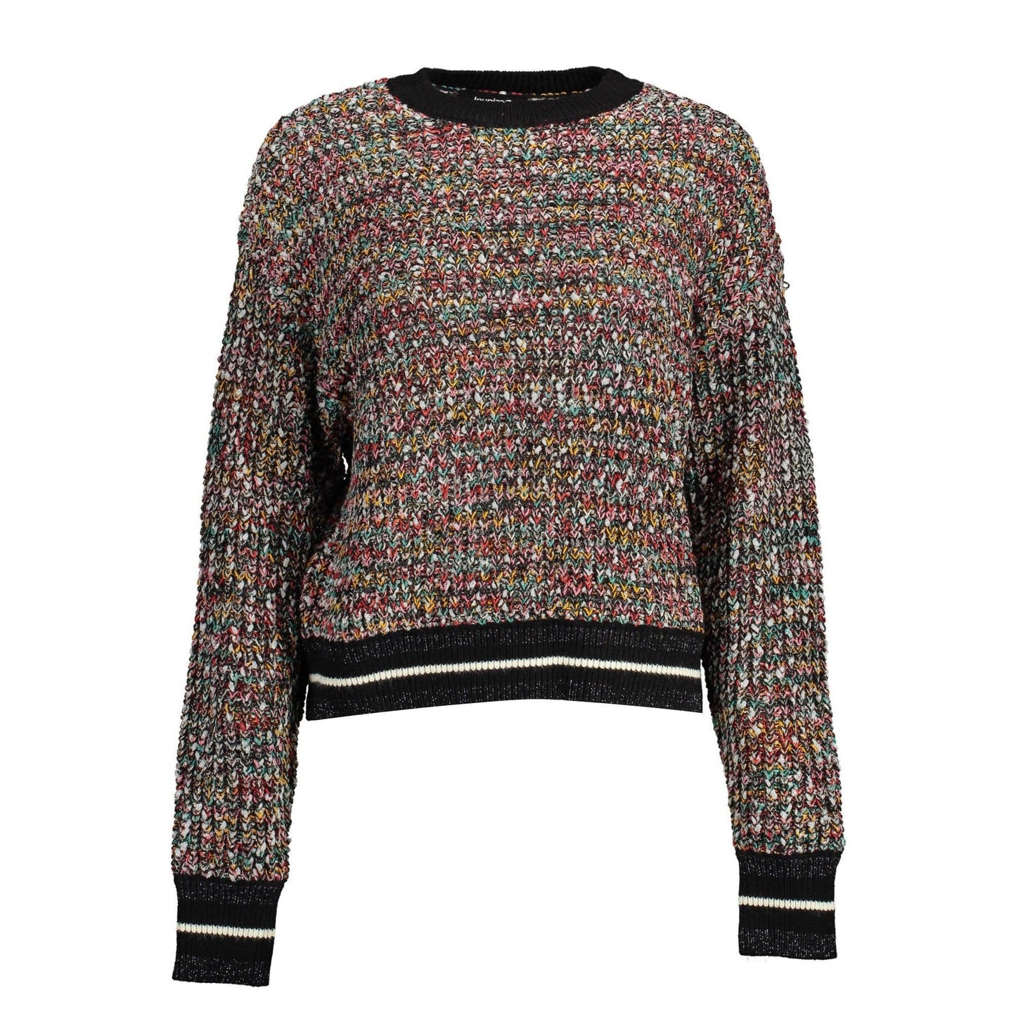 Desigual Pulover 22WWJF05 NEGRU