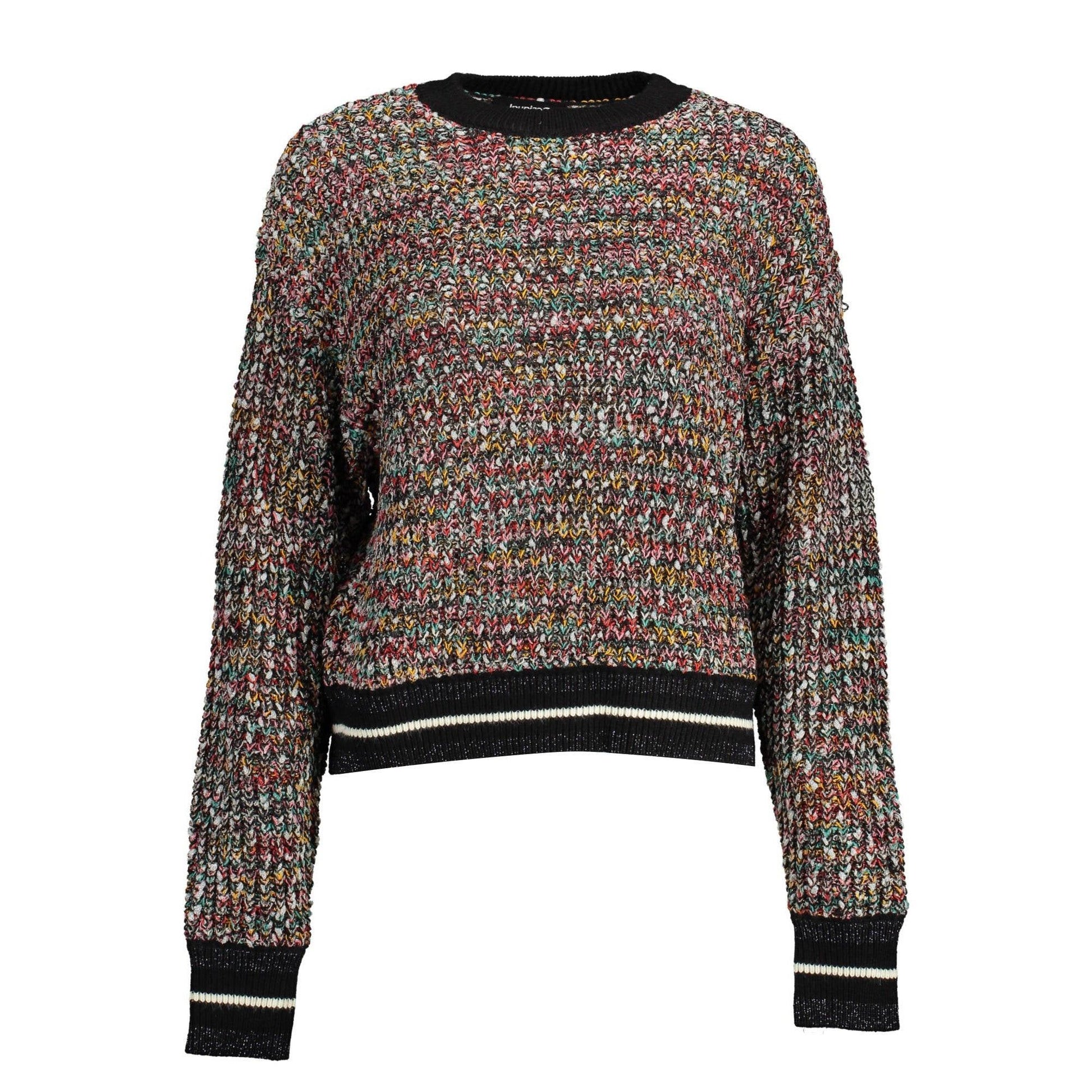 Desigual Pulover 22WWJF05 NEGRU