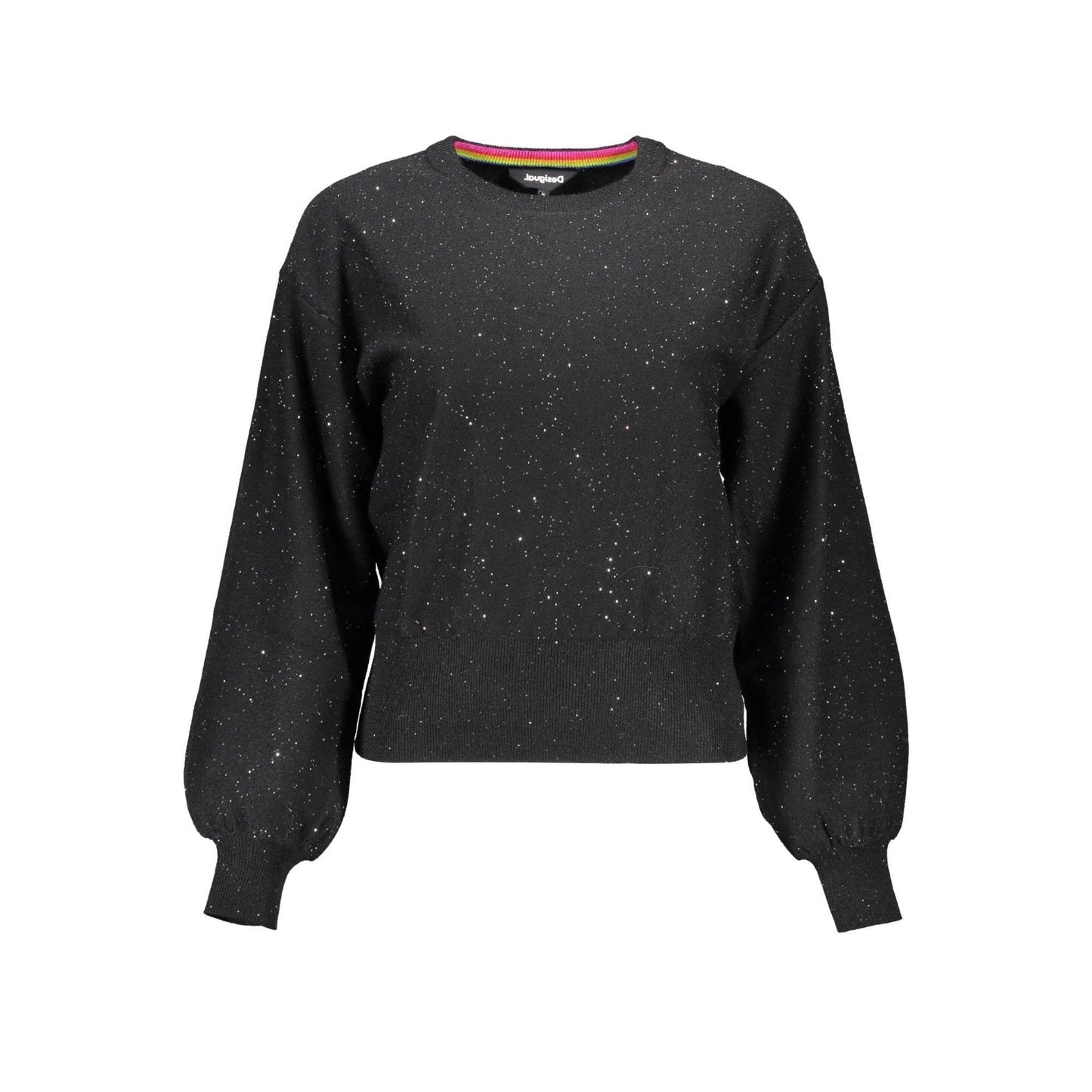 Desigual Pulover 21WWJFBA NEGRU