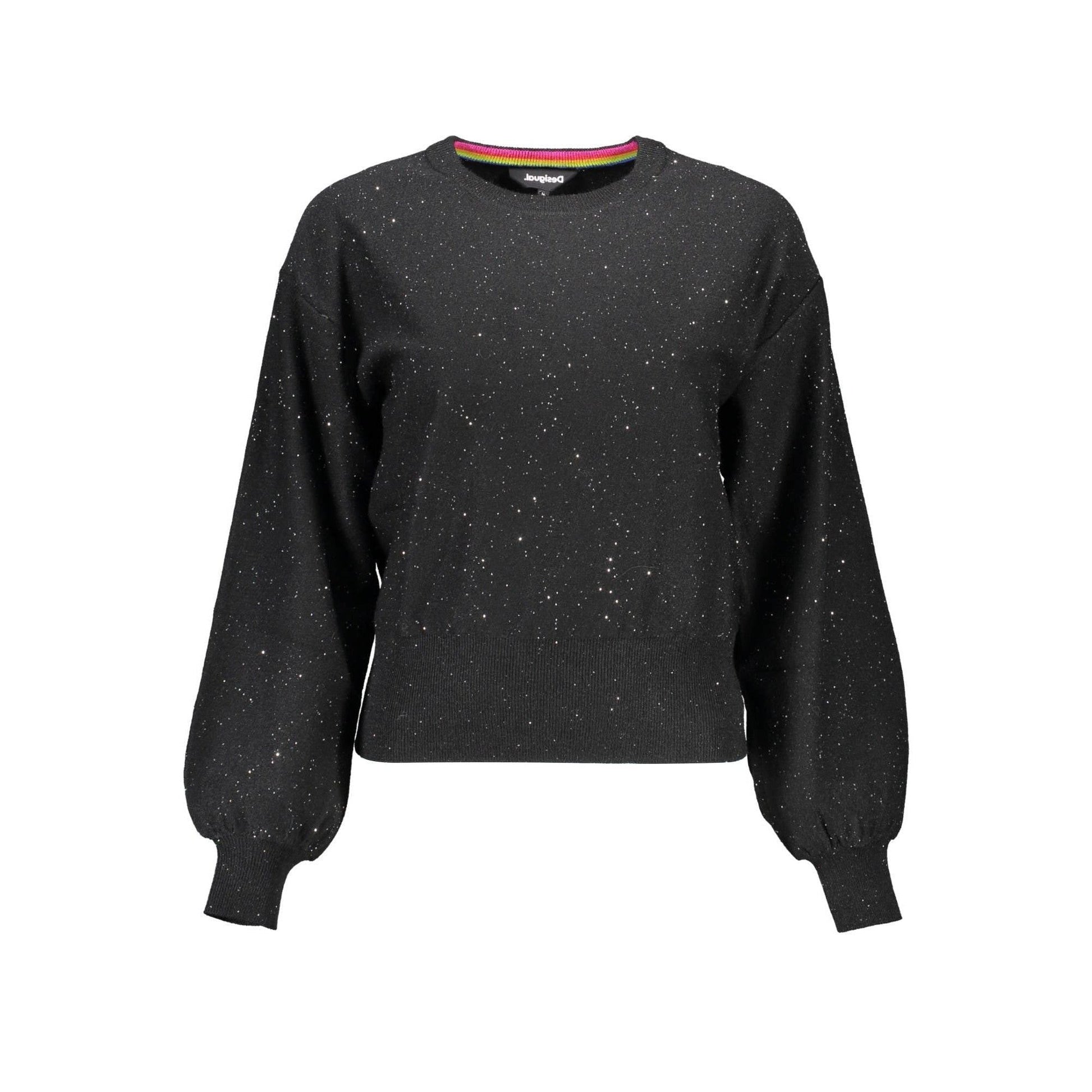 Desigual Pulover 21WWJFBA NEGRU