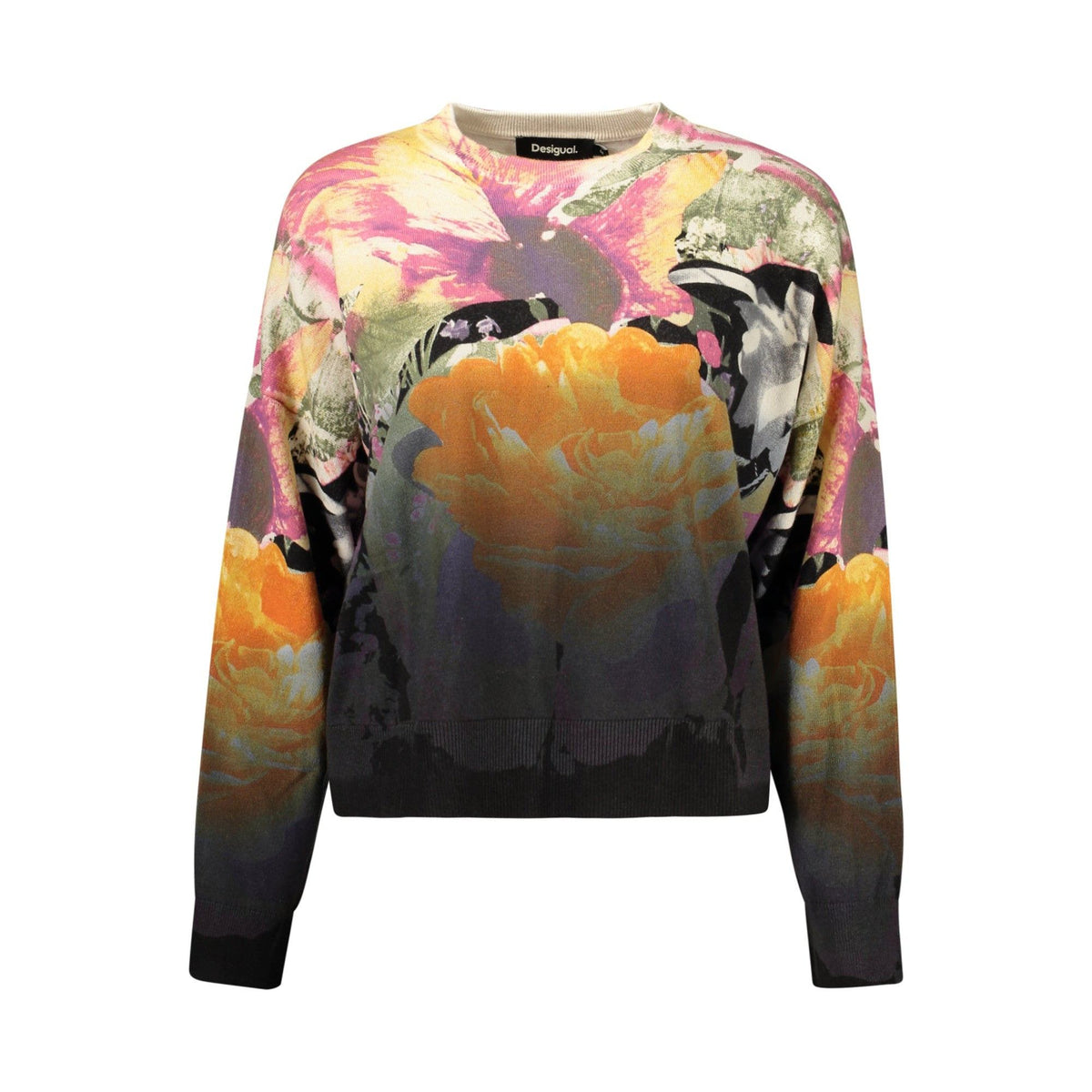 Desigual Pulover 26WWJF49 NEGRU