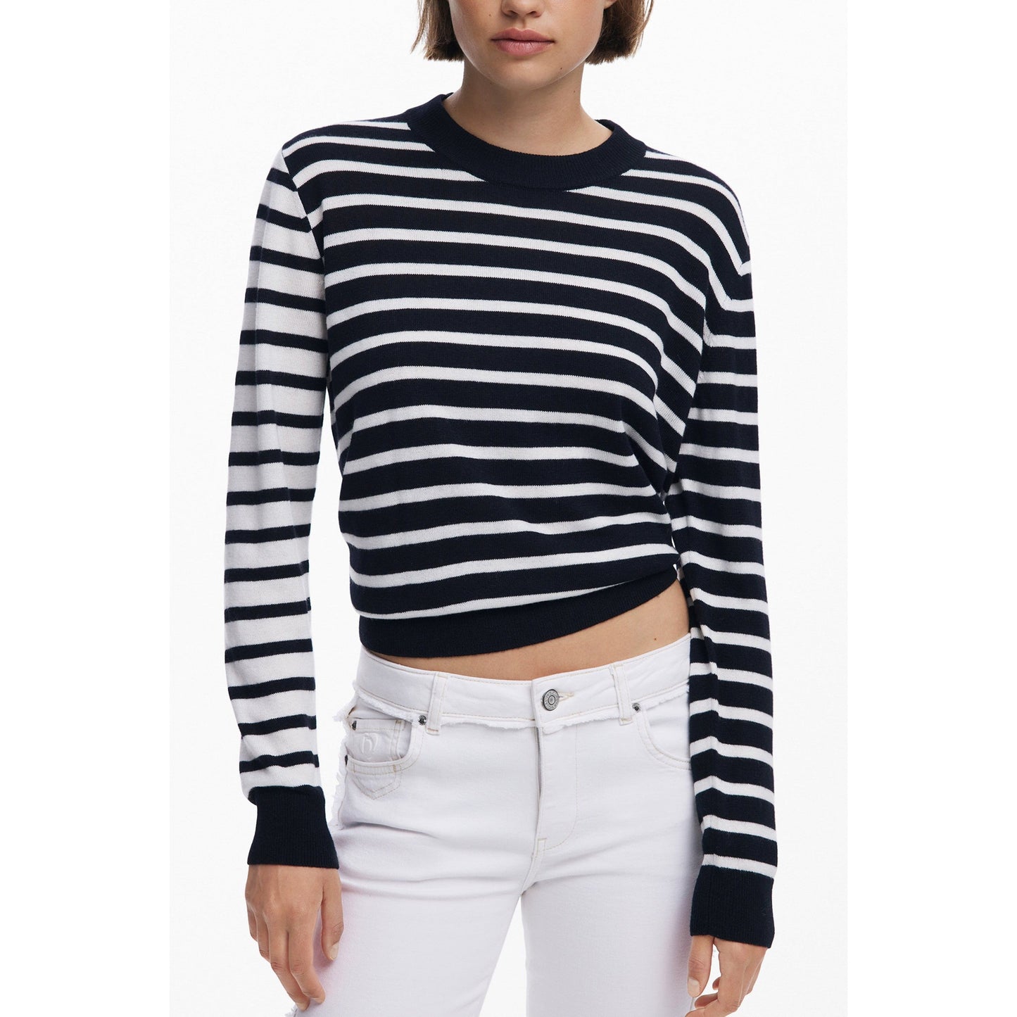 Desigual Pulover 25WWJF08 NEGRU