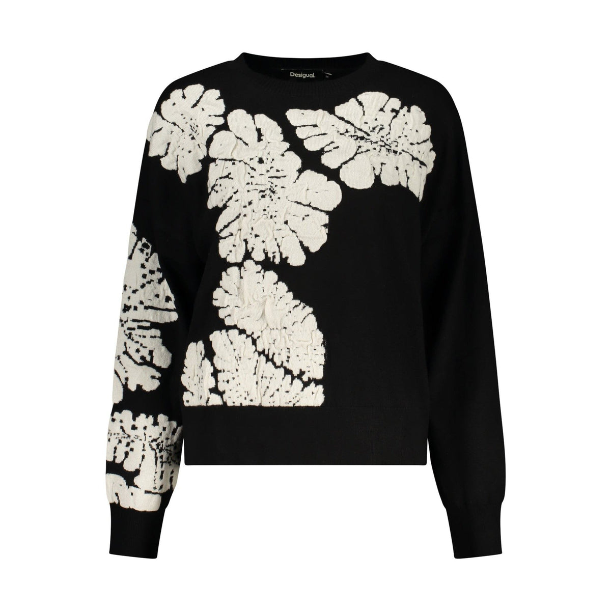Desigual Pulover 26WWJF09 NEGRU